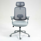 Lint Ergonomic Office Chair with Headrest AH612 - Grey