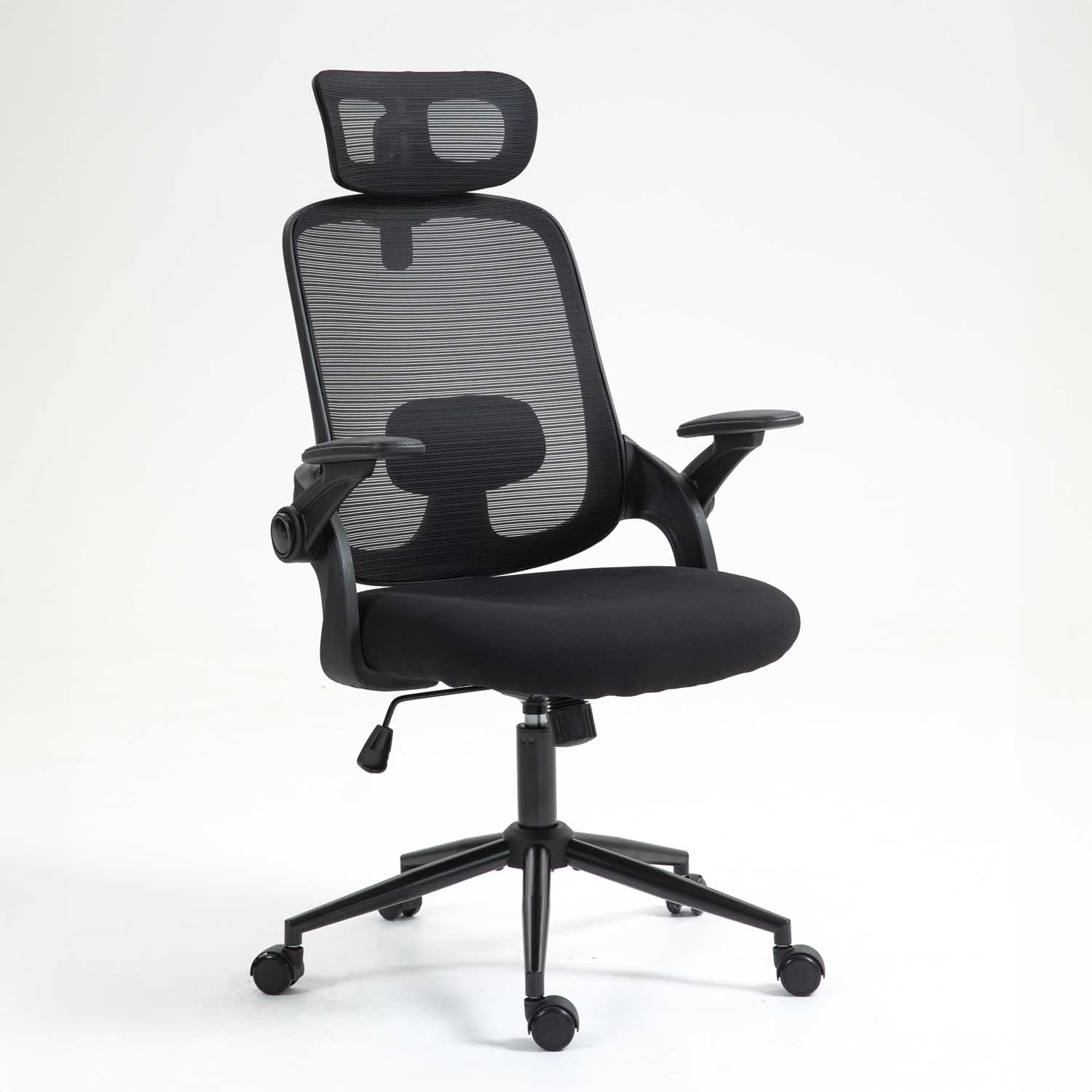 Lint Ergonomic Office Chair with Headrest AH612 - Black