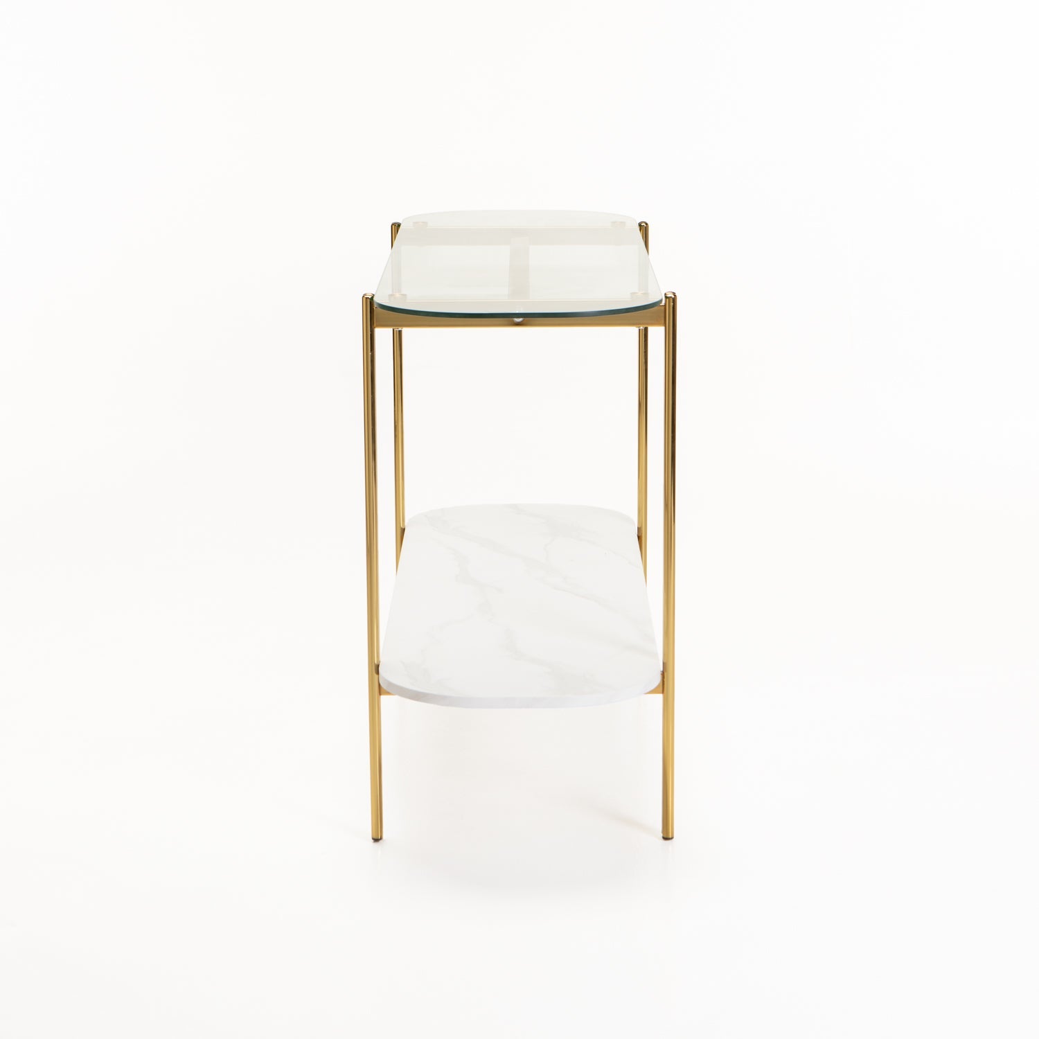 Draykie 120cm Console - White Marble