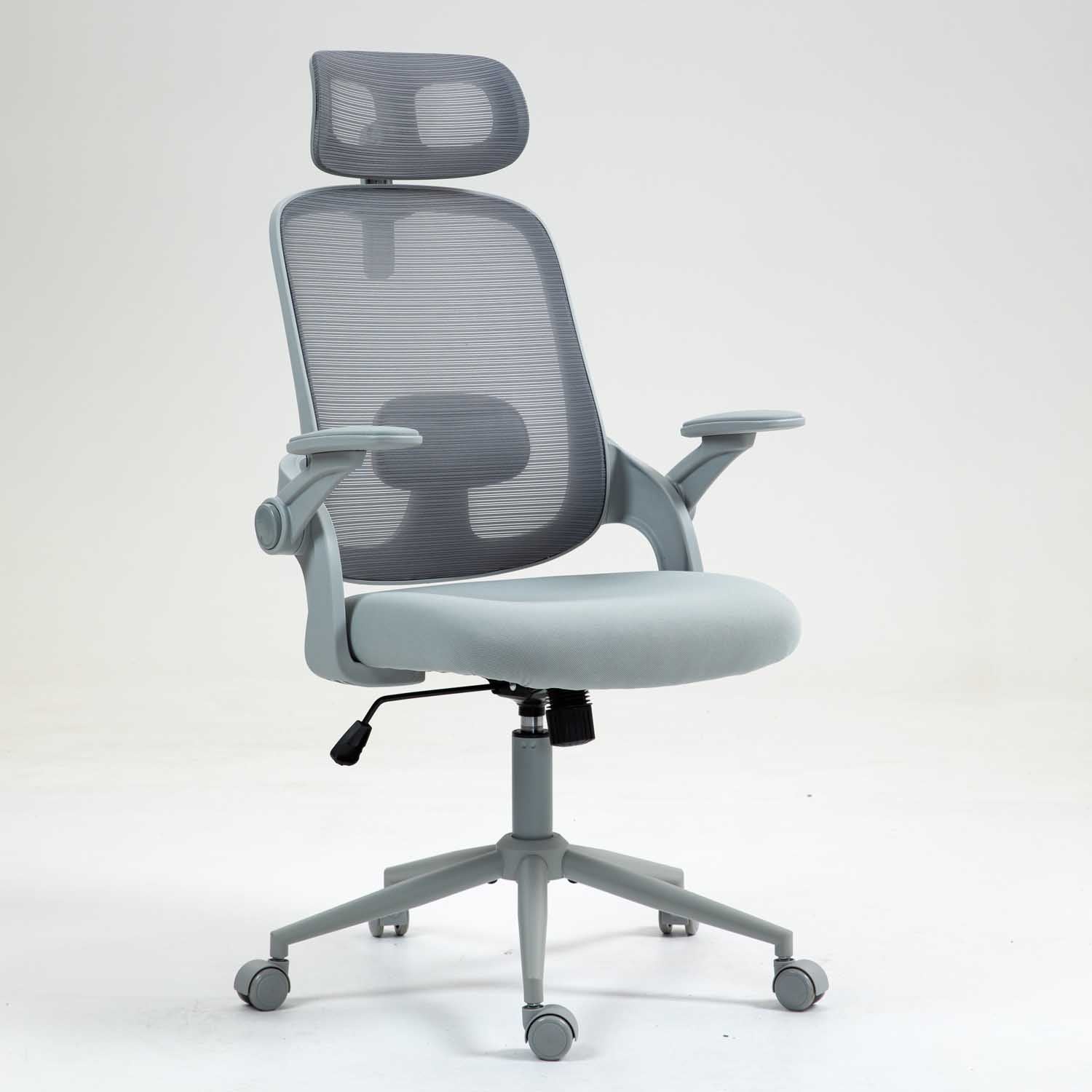 Lint Ergonomic Office Chair with Headrest AH612 - Grey