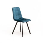 Brag velvet Dining Chair - Blue