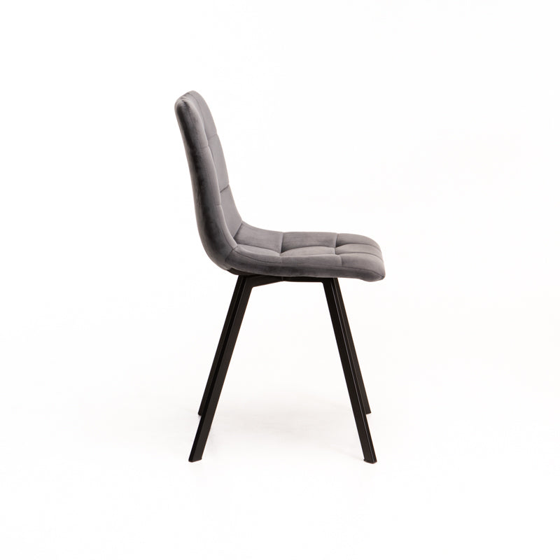 Brag velvet Dining Chair -Grey