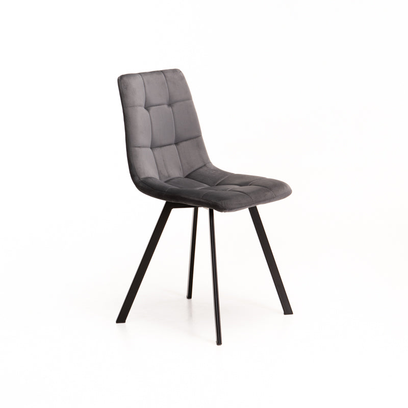 Brag velvet Dining Chair -Grey