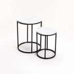 Musa Set Of 2 Tables - White