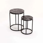 Musa Set Of 2 Tables - Black