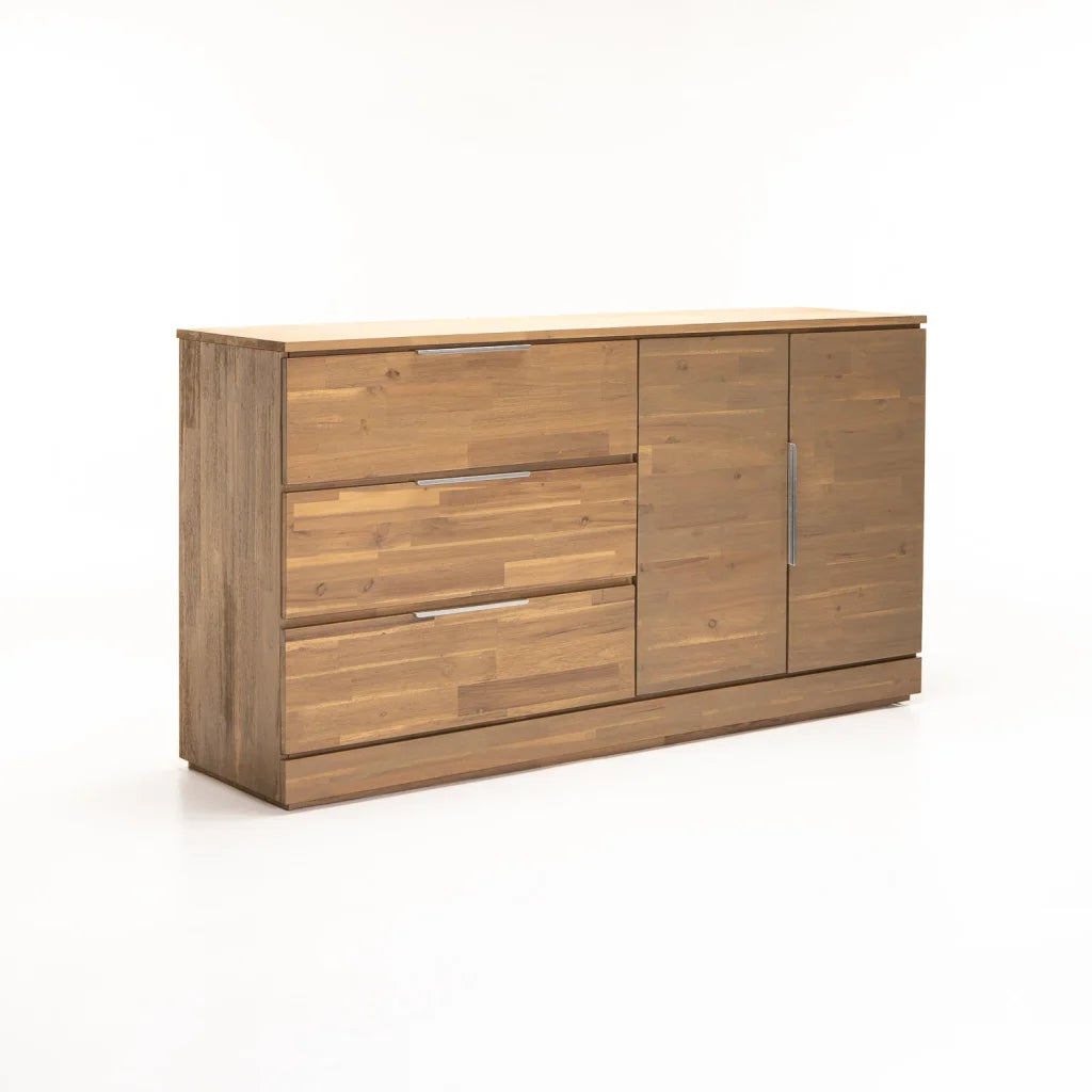 Pokey 3 Drawer 2 Door Sideboard