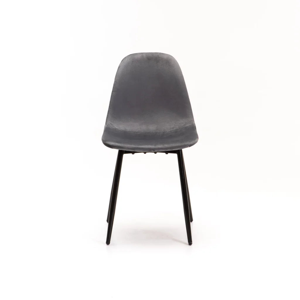Sewela Velvet Dining Chair - Grey