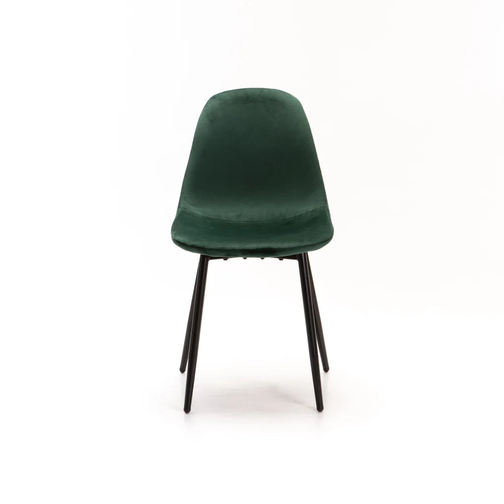 Sewela Velvet Dining Chair - Green