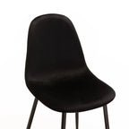 Sewela Velvet Dining Chair - Black