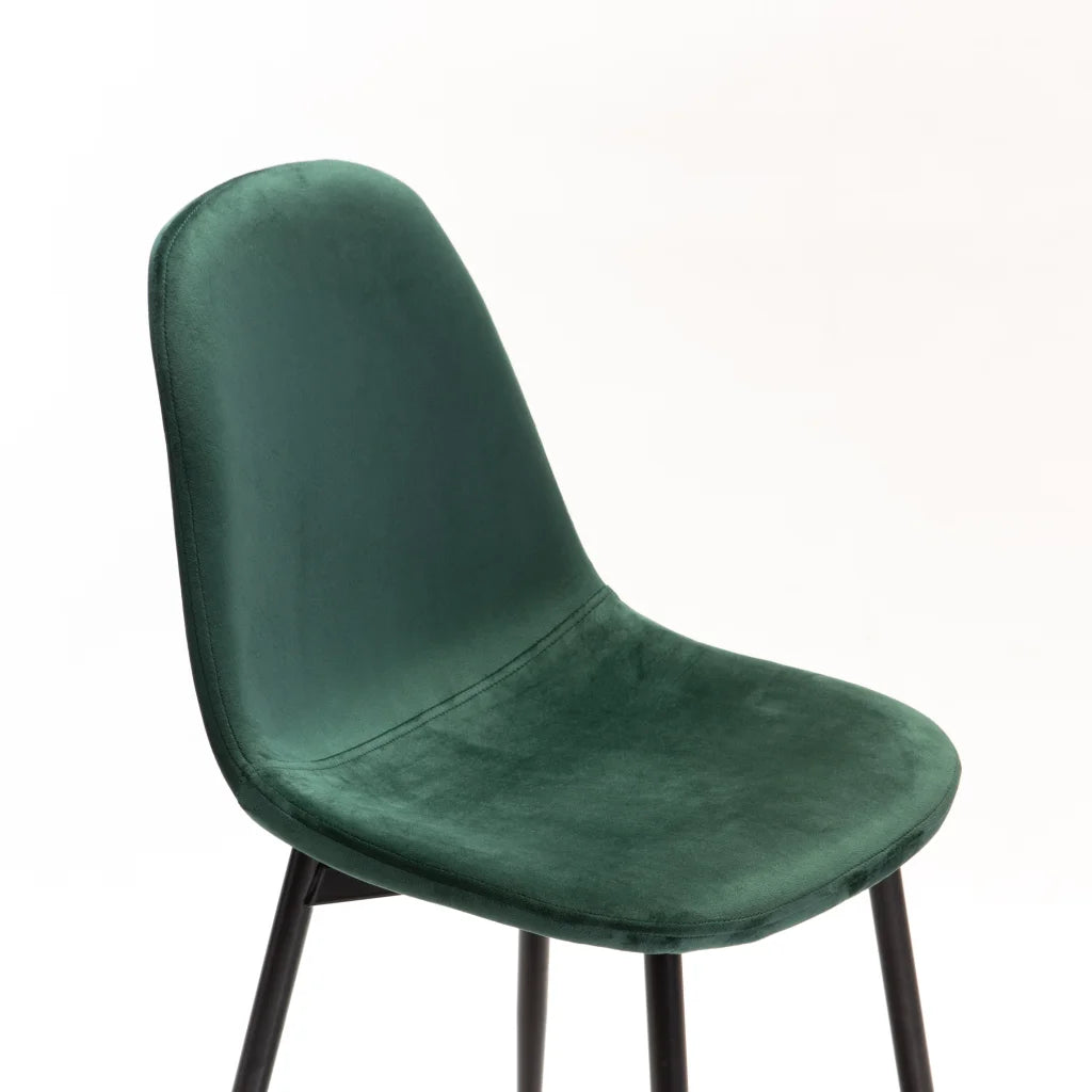 Sewela Velvet Dining Chair - Green