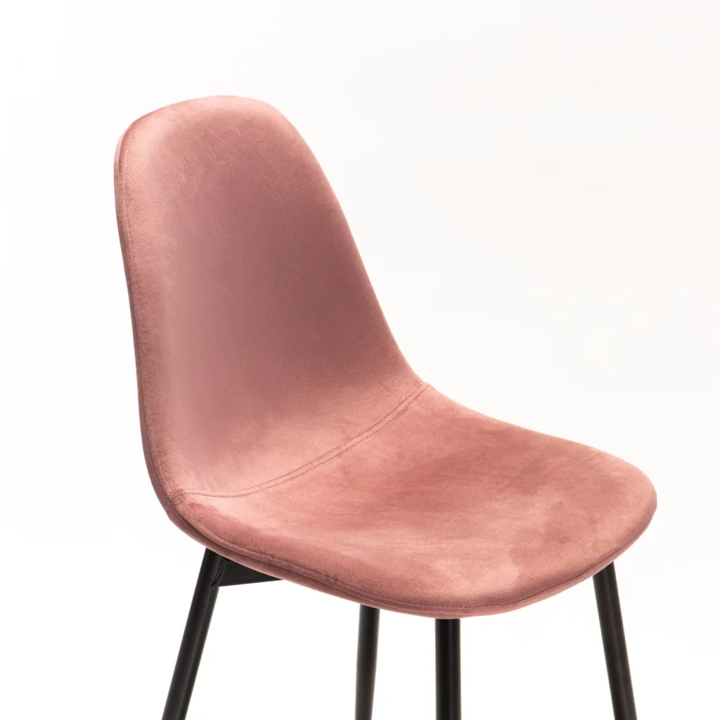 Sewela Velvet Dining Chair - Blush