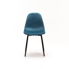 Sewela Velvet Dining Chair - Petrol Blue