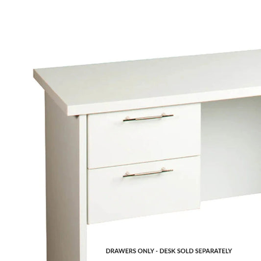 Millennials 2 Drawer Unit For 90cm Side Desk - Snow