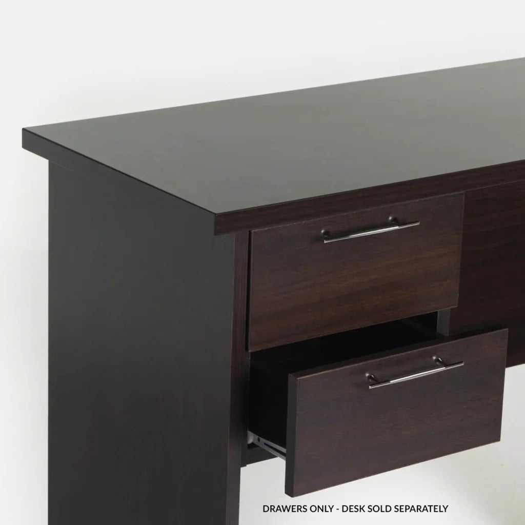 Millennials 2 Drawer Unit For 90cm Side Desk - Wenge