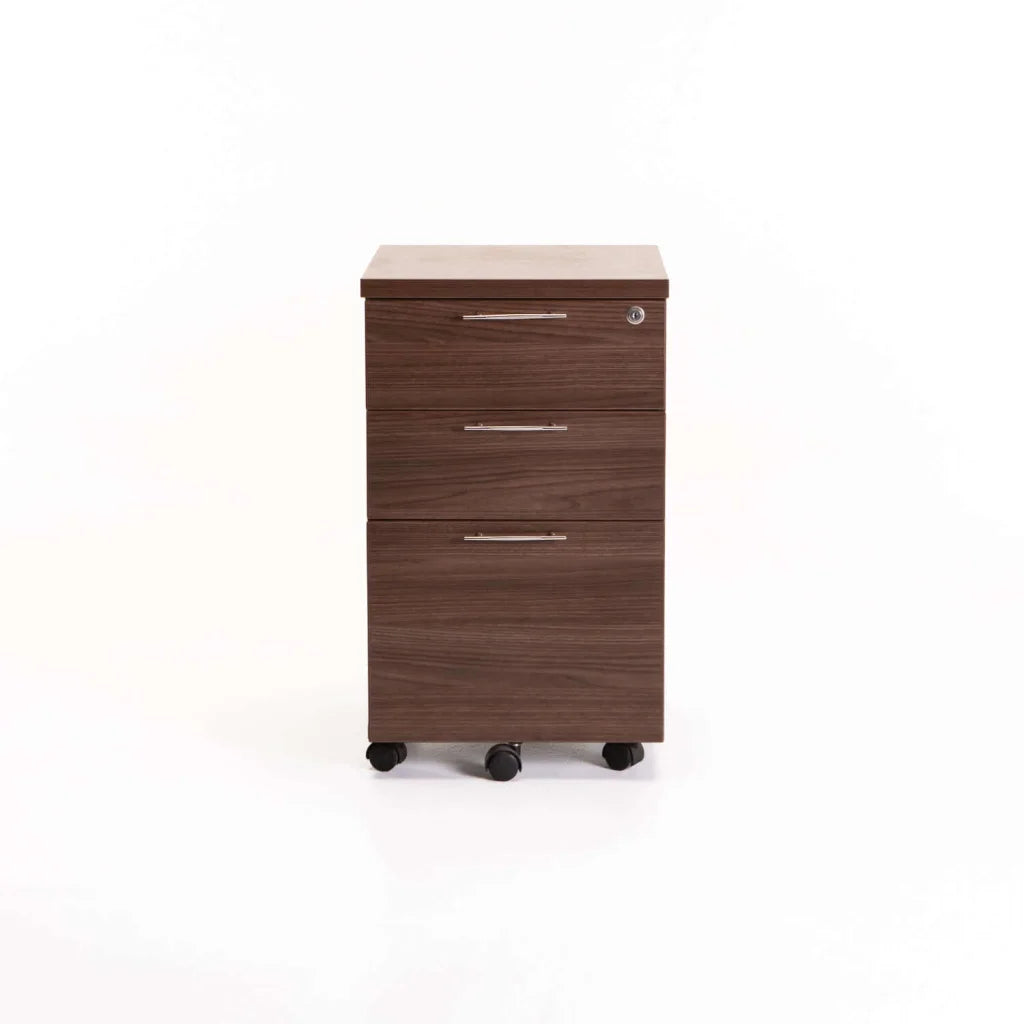 Millenials Mobile 3 Drawer Unit - Walnut