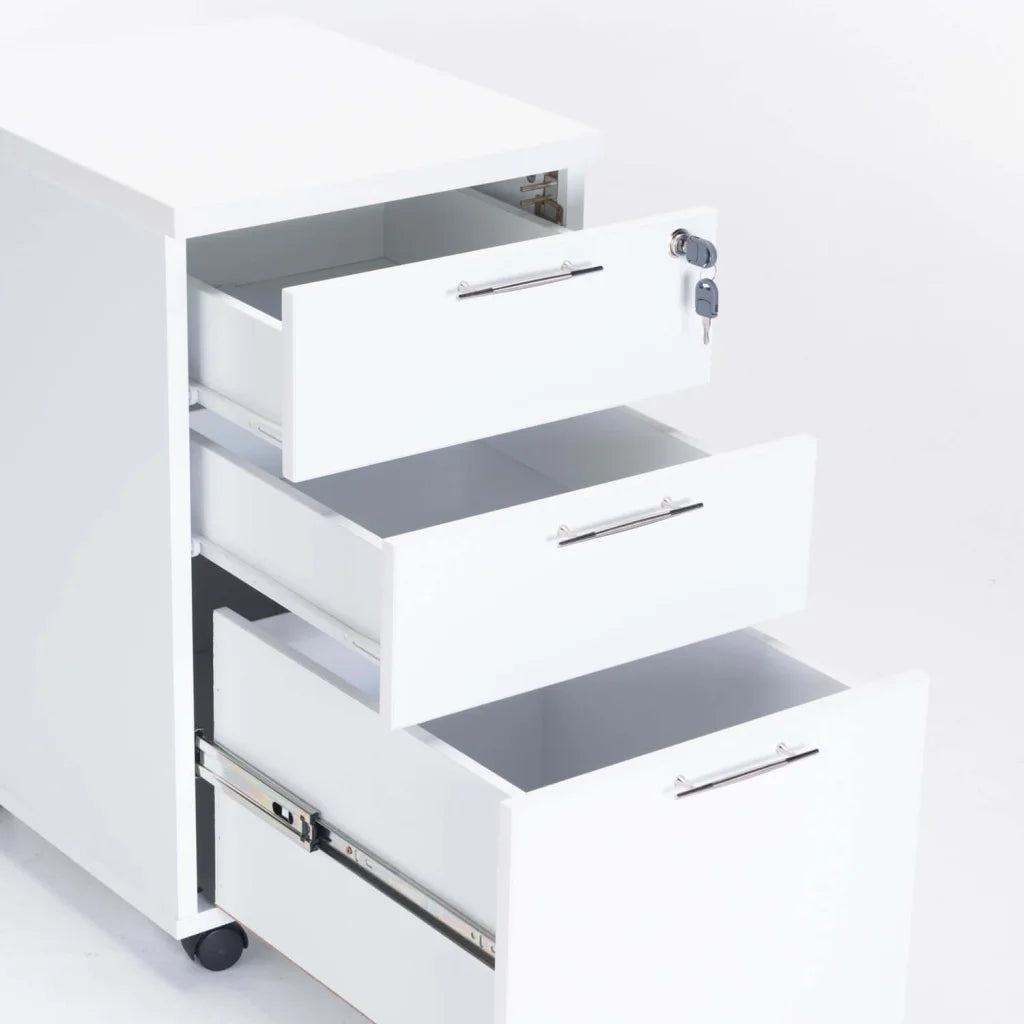 Millenials Mobile 3 Drawer Unit - White