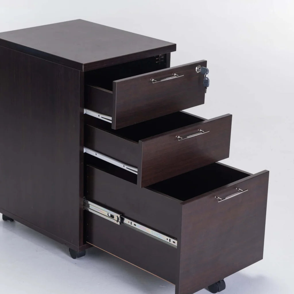 Millenials Mobile 3 Drawer Unit - Wenge