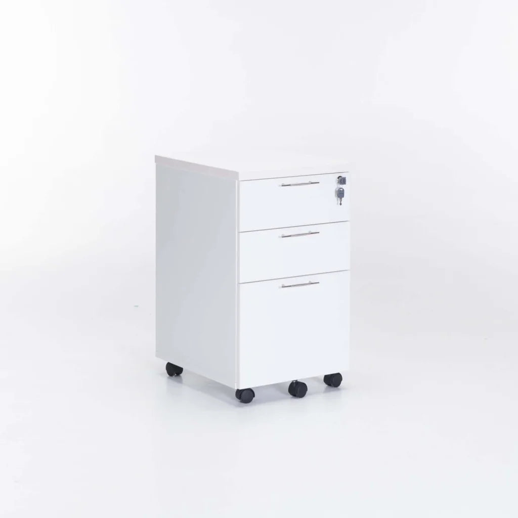 Millenials Mobile 3 Drawer Unit - White