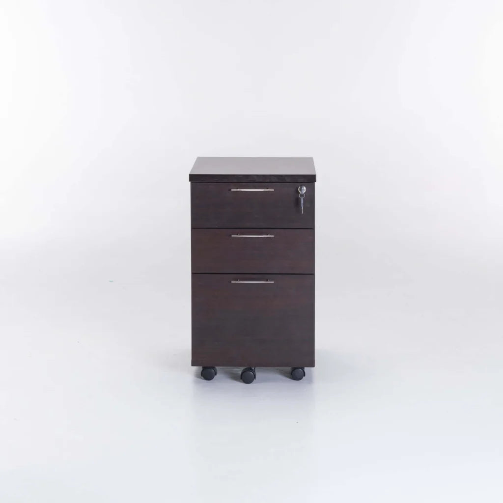 Millenials Mobile 3 Drawer Unit - Wenge