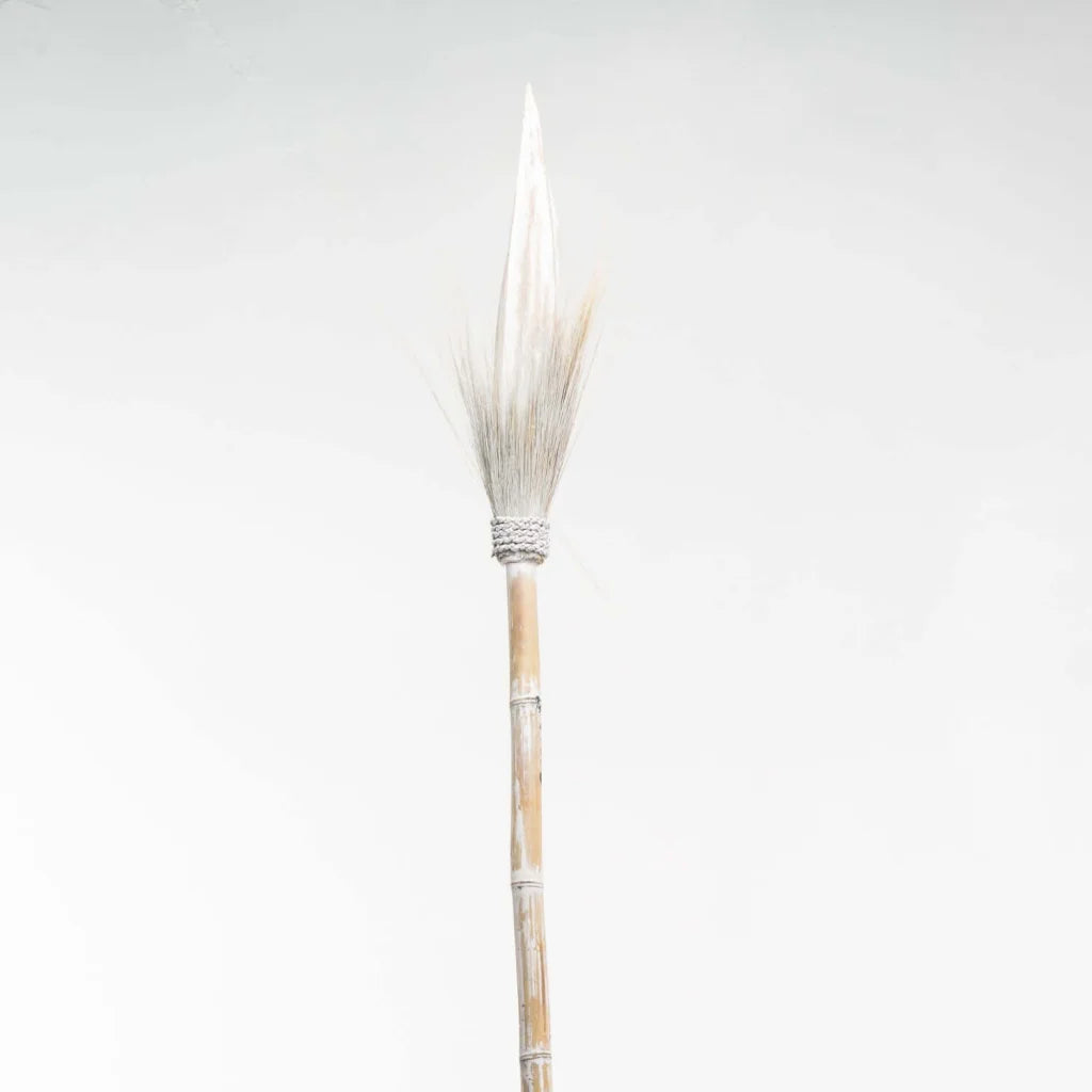 Hayami Décor With Grass - Whitewash