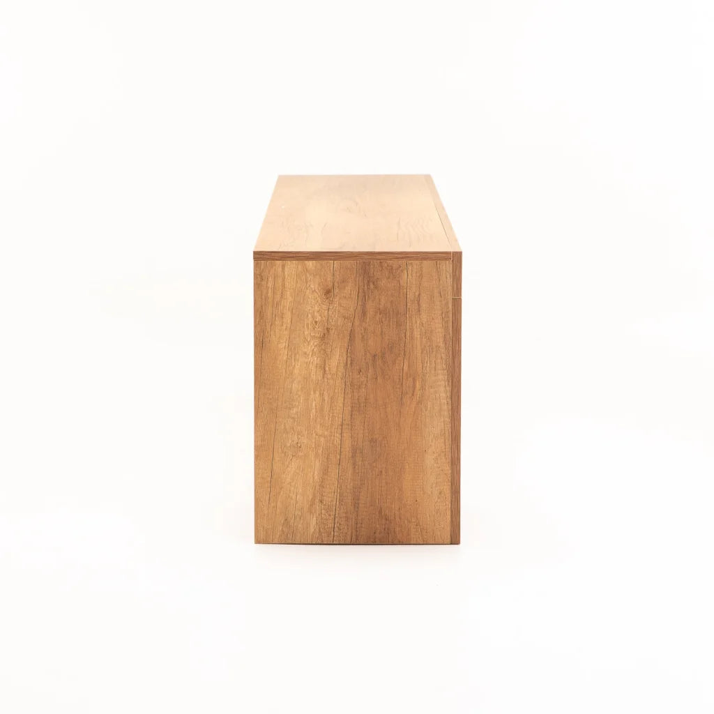 Konjac 160cm TV Unit - Wild Oak / White