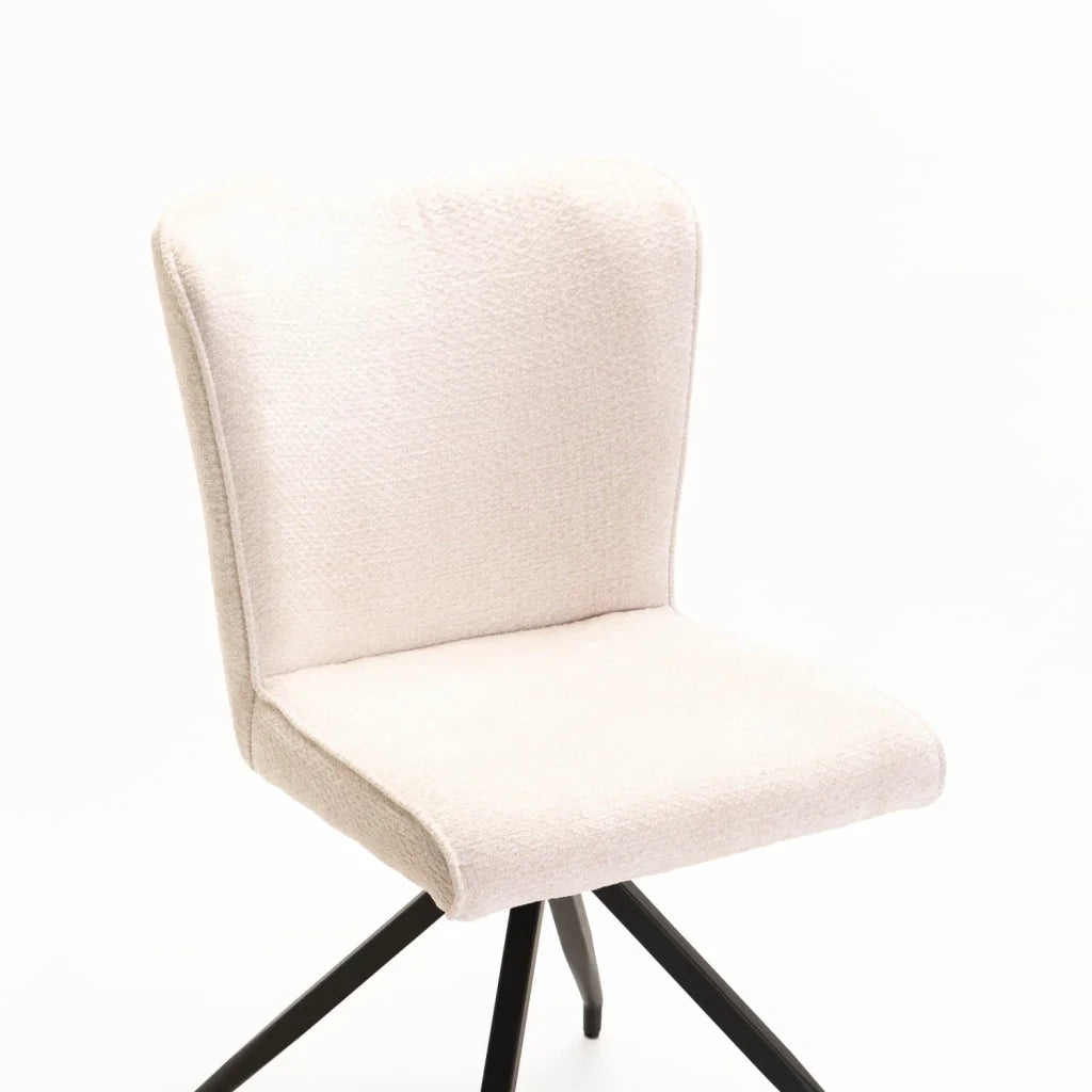 Ribba Fabric Dining Chair - Cream