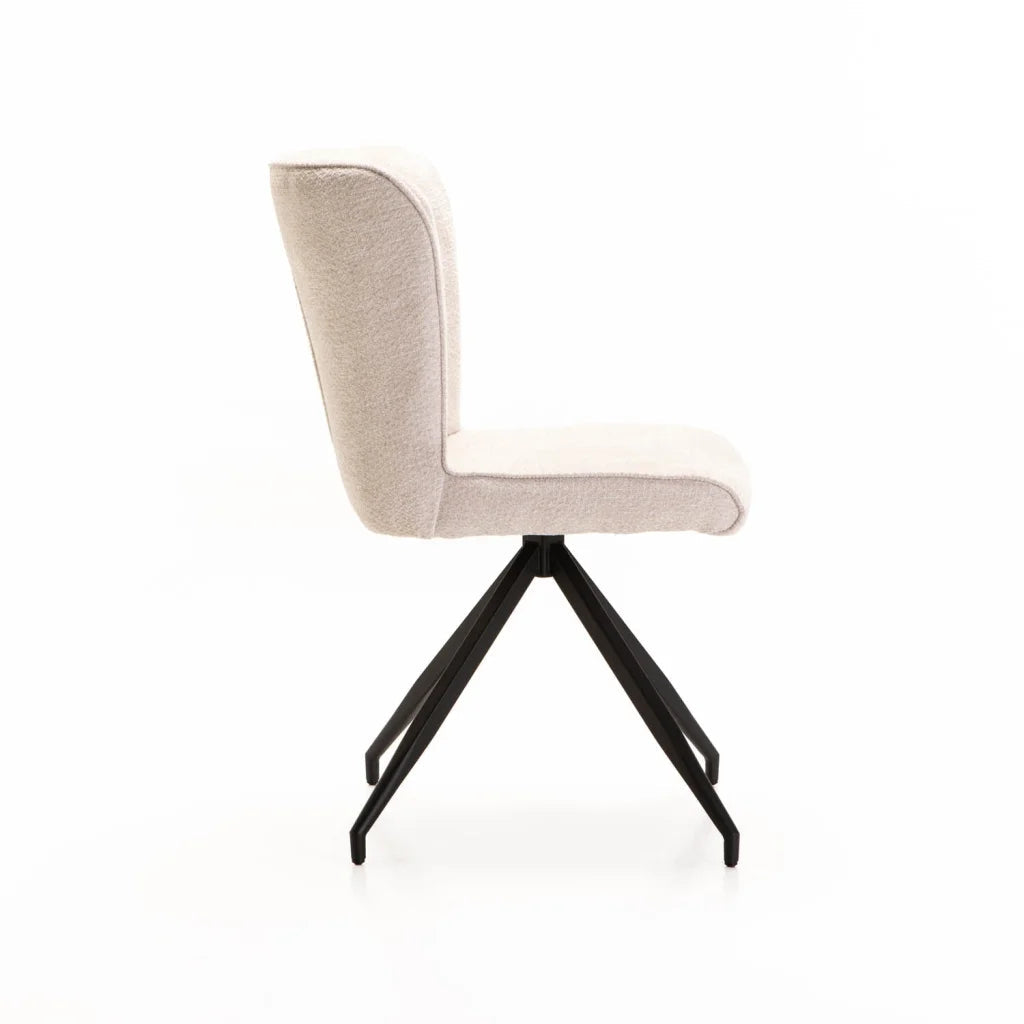 Ribba Fabric Dining Chair - Cream