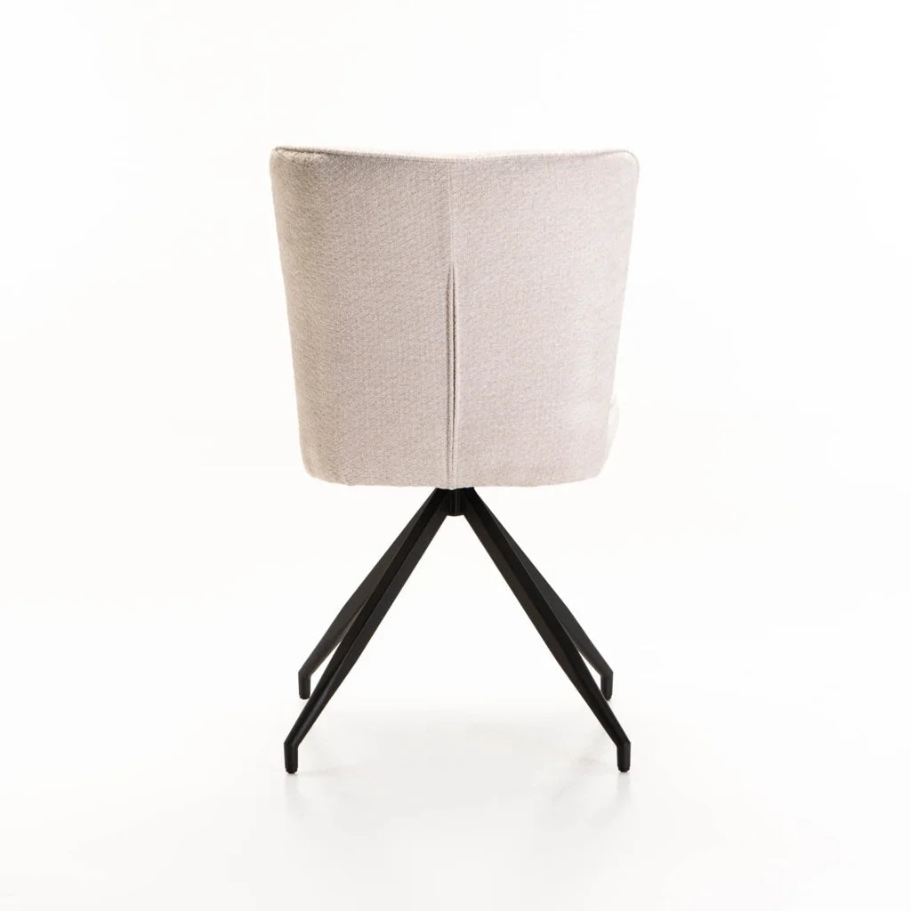 Ribba Fabric Dining Chair - Cream