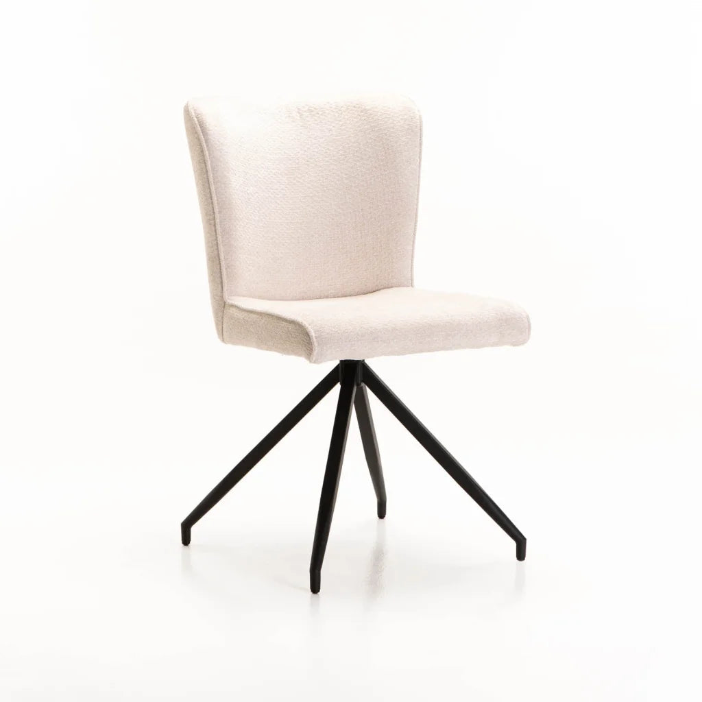 Ribba Fabric Dining Chair - Cream