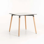 Benzie Wooden Leg Dining Table - Grey - 80 x 80 cm (4 Seater)
