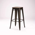 Wageng Barstool With Wood - Rustic