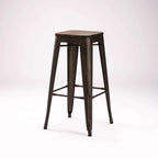 Wageng Barstool With Wood - Rustic