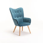 Rosie Velvet Chair - Blue