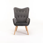 Rosie Velvet Chair - Grey