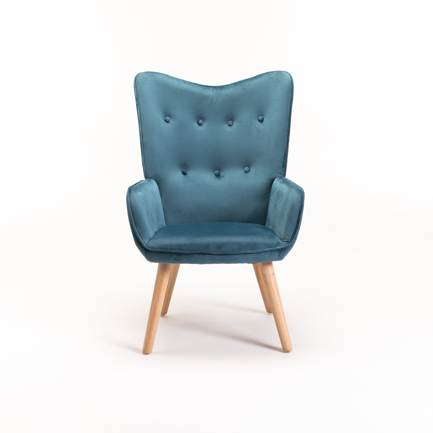 Rosie Velvet Chair - Blue