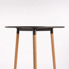 Azlyn 80cm Wooden Leg Podium - Grey