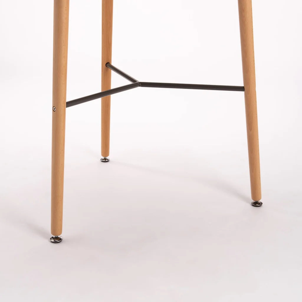 Azlyn 80cm Wooden Leg Podium - Grey