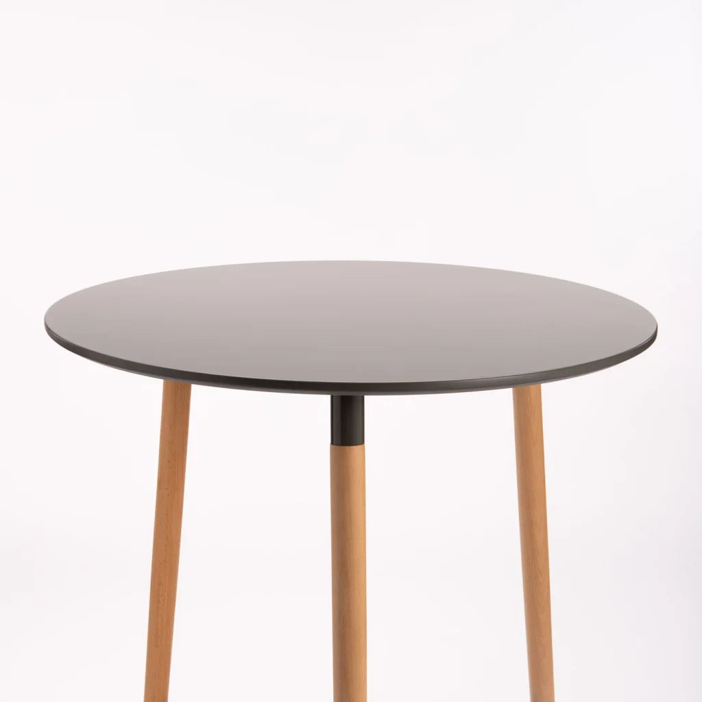 Azlyn 80cm Wooden Leg Podium - Grey