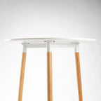 Azlyn 80cm Wooden Leg Podium - White