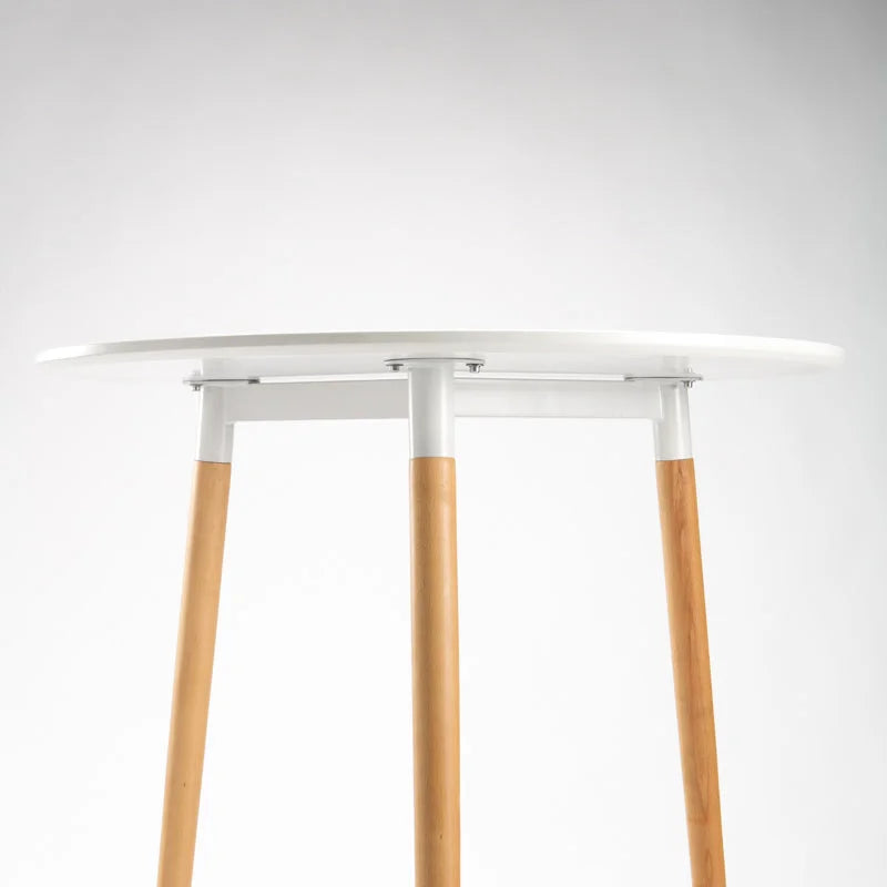 Azlyn 80cm Wooden Leg Podium - White