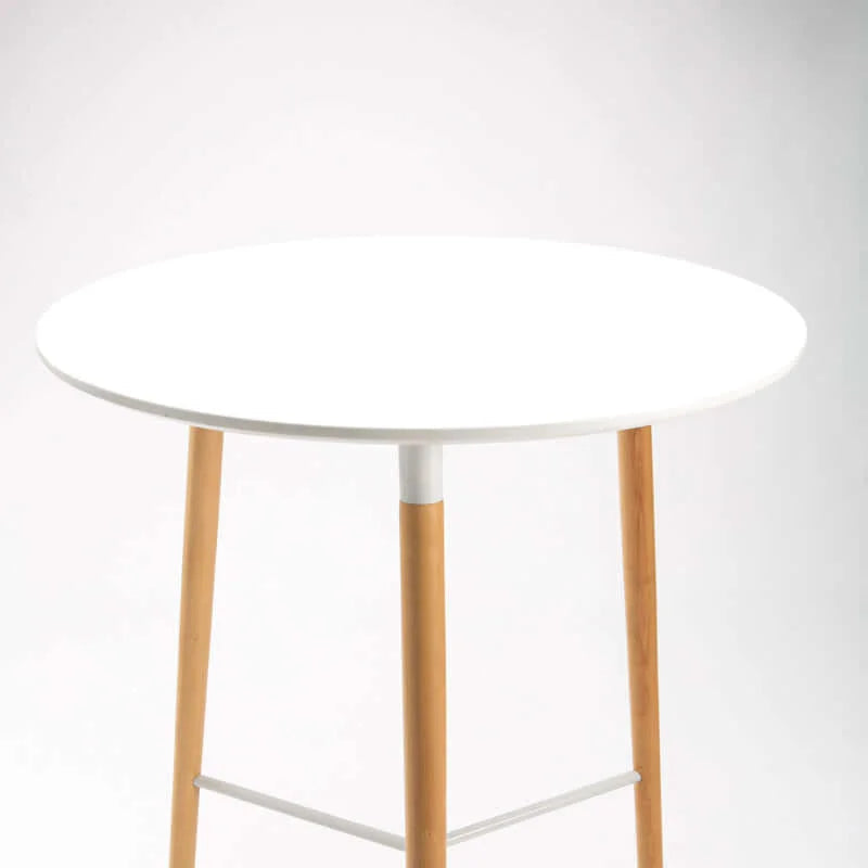 Azlyn 80cm Wooden Leg Podium - White