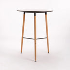 Azlyn 80cm Wooden Leg Podium - Grey