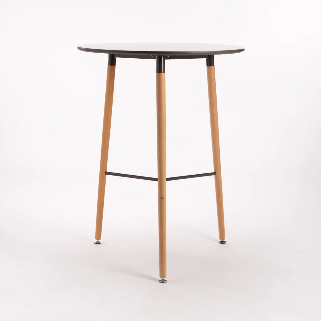 Azlyn 80cm Wooden Leg Podium - Grey