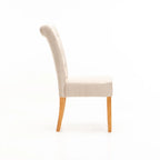 Tapas Fabric Dining Chair - Cream / Natural