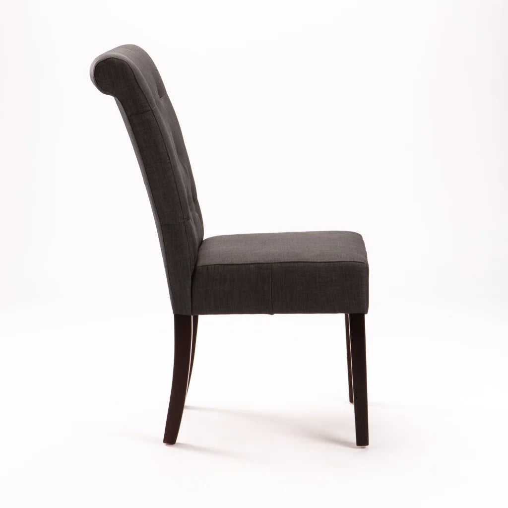 Tapas Fabric Dining Chair - Dark Grey