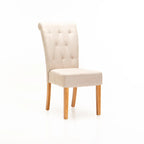 Tapas Fabric Dining Chair - Cream / Natural