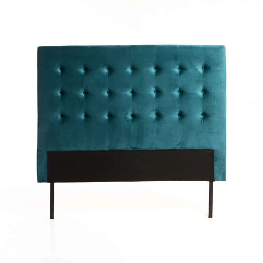 Paola Velvet Headboard - Queen  - Teal