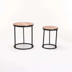 Kia Brown set of 2 Tables