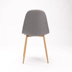 Allan Fabric Dining Chair - Grey / Nat
