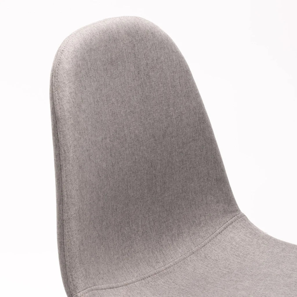 Allan Fabric Dining Chair - Grey /Black